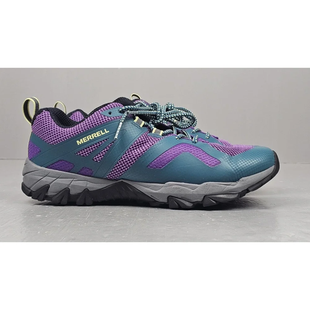 Merrell Trail Shoes Womens 9.5 Purple‎ Royal Dragonfly Outdoors Hiking Sneakers